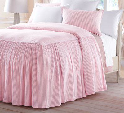 At cuddledown we sell many lightweight, highly breathable sheets that will keep you much cooler during those hot summer nights. Seersucker Striped Gathered Bedspread @ www.Cuddledown.com ...