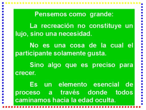 Ya podemos anunciar que el juego organizado dispondrá de su propia web, una revista dedicada en exclusiva a este proyecto, y un. Taller de juegos, cantos y tecnicas recreativas - Monografias.com