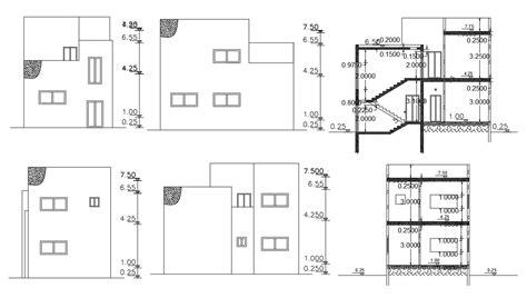 1280 Sq Ft House Building Design Autocad File Cadbull