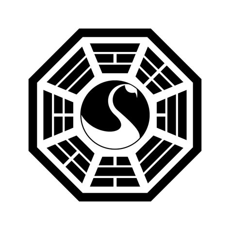Dharma Initiative The Swan Lost Sci Fi Logo Design Dharma