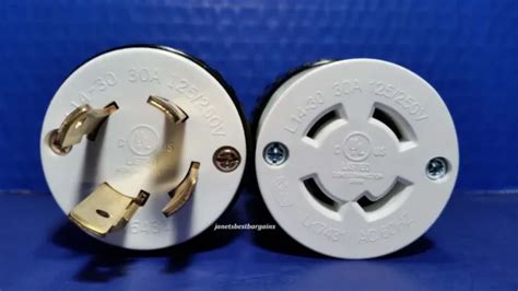 30 Amp 125250 Volt Male Female Twist Lock Set 4 Prong Plug Nema L14