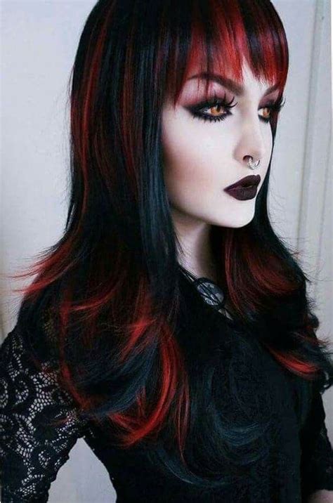 Pin By Tracie Stewart Costello On Hair Gothic Hairstyles Goth Hair