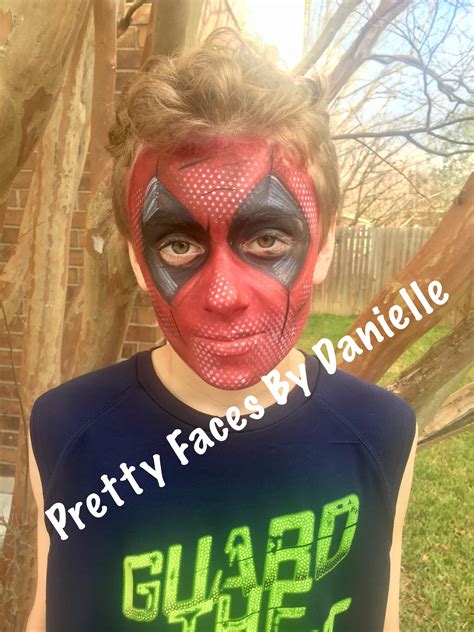 Deadpool Face Paint Deadpool Face Paint Face Painting Halloween