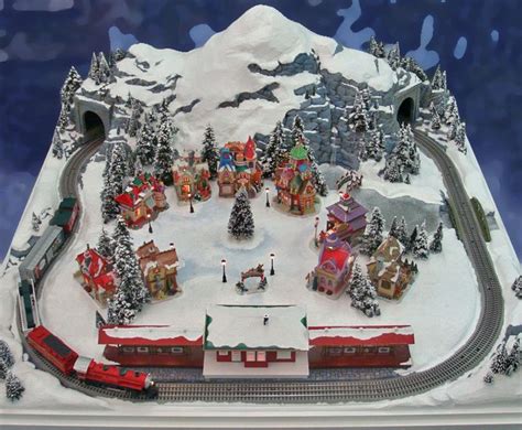 Diy Christmas Village Displays Christmas Tree Train