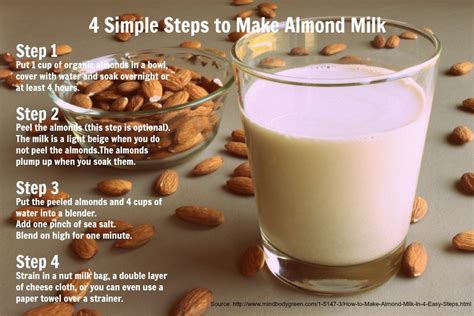 4 Simple Steps To Make Homemade Almond Milk Natures Sunshine