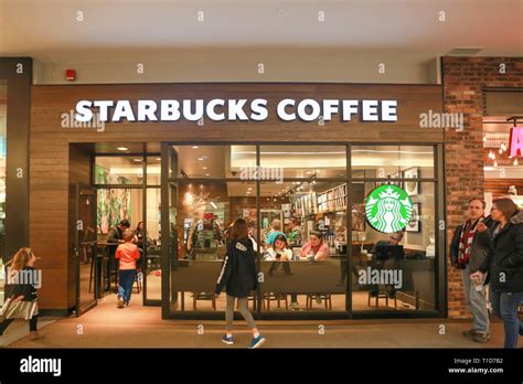 Lawrence Township New Jersey, February 24, 2019:Starbucks Coffee store