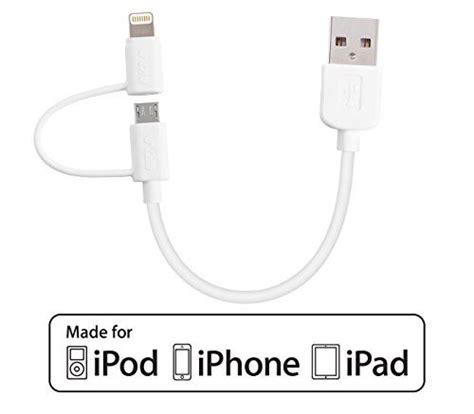Apple Mfi Certified Lightning Cable With Micro Usb Skiva Usblink