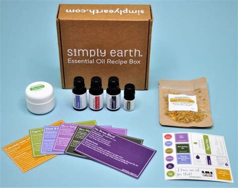 Simply Earth Essential Oil Recipe Box Review June Incentive