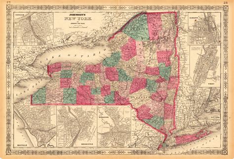 1865 Map Of New York City Map