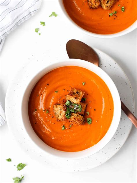 Tomato Basil Soup Easy Creamy And Healthy Hannah Magee Rd