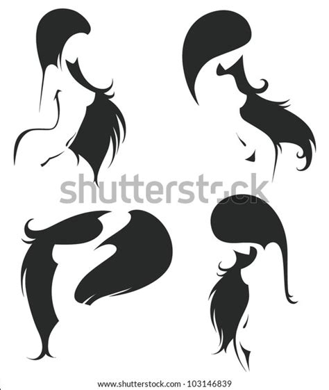 Vector Collection Naked Girls Silhouettes Reach Stock Vector Royalty My Xxx Hot Girl