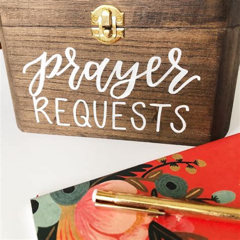 Hand Lettered Prayer Request Box Mops Crafts Diy And Crafts Prayer