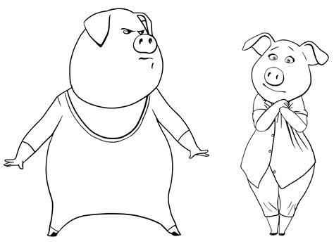 March 14, 2021october 3, 2020 by coloring. Sing Movie Coloring Pages - GetColoringPages.com