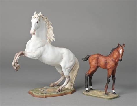 2 Kaiser Porcelain Horse Figurines