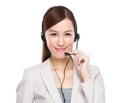 Asian Customer Service Operator Stock Image Image Of Businesswoman