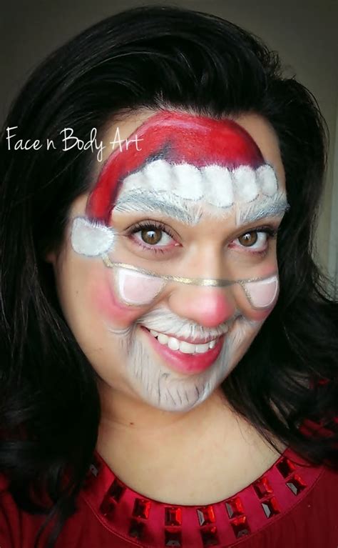 Shawna D Make Up Fotd Santa Claus Face Painting
