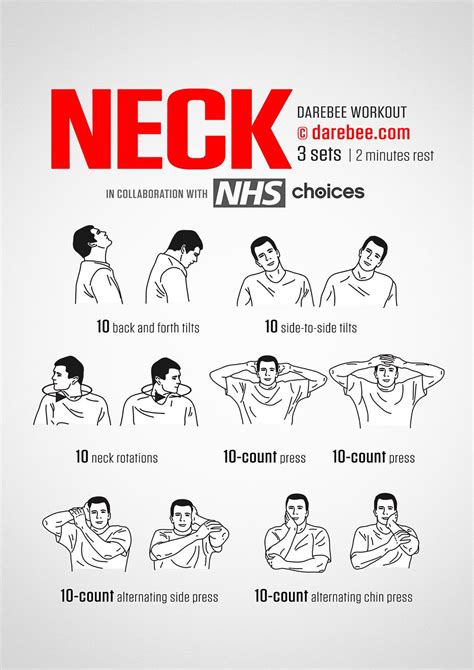 Neck Workout Easy Yoga Workouts Gym Workout Tips Band Workout No