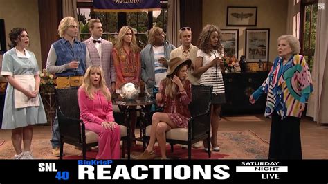 Snl Th Anniversary Special The Californians Reactions Youtube