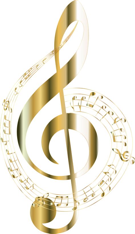 Download free music note png images. Clip Art of Gold Musical Note - Cliparts