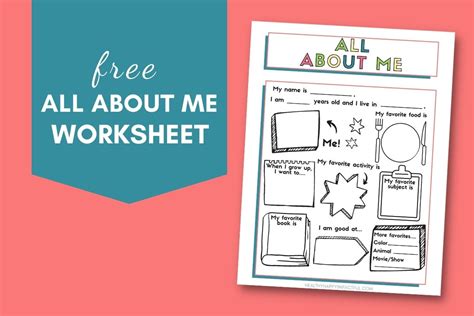 Fre Printable All About Me Worksheet
