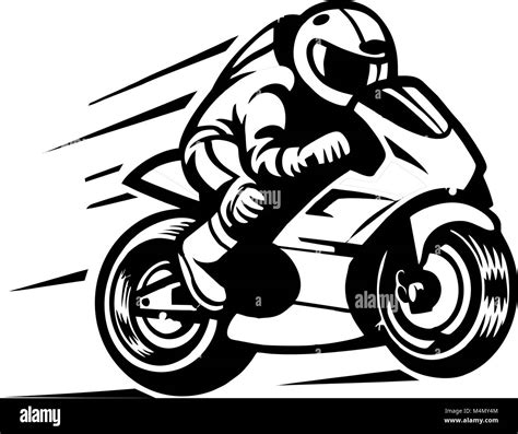 Motociclista Carrera Racing Stock Vector Image And Art Alamy