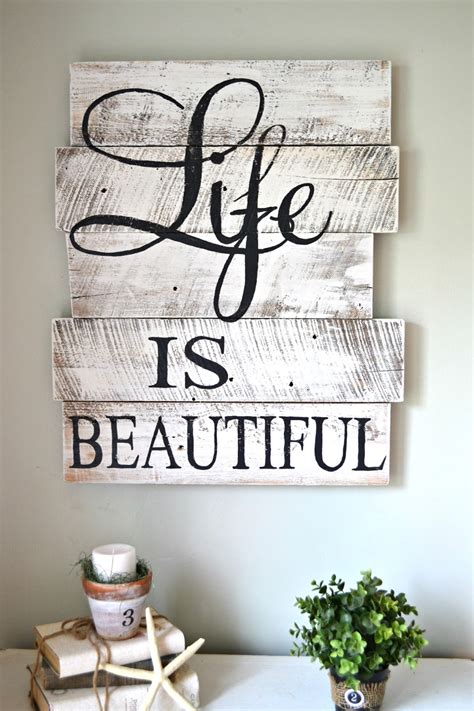 10 Rustic Diy Pallet Signs For The Home • Picky Stitch