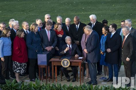 Photo President Biden Signs Infrastructure Act Into Law In Washington