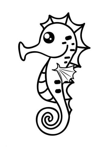 kids  funcom  coloring pages  seahorse
