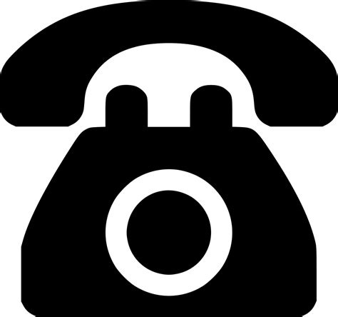 Png علامت تلفن Telephone Png Black دانلود رایگان