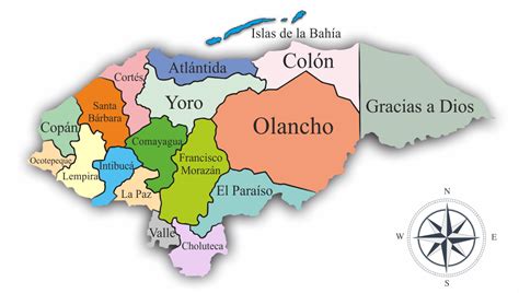 Resultado De Imagen Para Mapa De Honduras Republica De Honduras