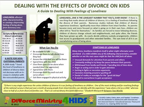 Loneliness And The Child Of Divorce Divorce Ministry 4 Kids