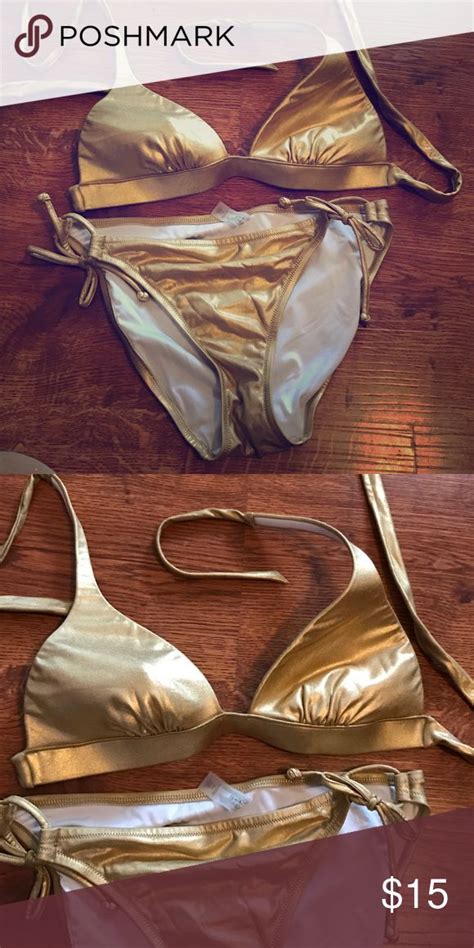 Gold Bikini Gold Bikini Bikinis Victoria Secret