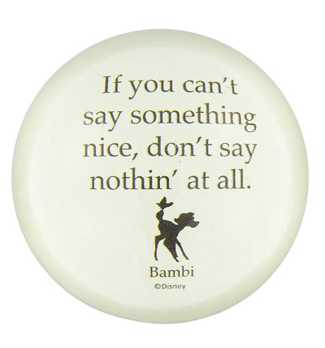 Disney Parks Bambi Paperweight If You Cant Say Something Nice Dont S