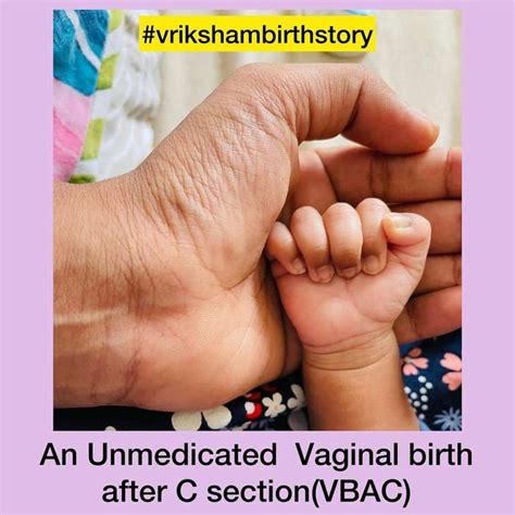 An Unmedicated Vaginal Birth After C Section Vbac Blogs Vriksham Pregnancy Care Education
