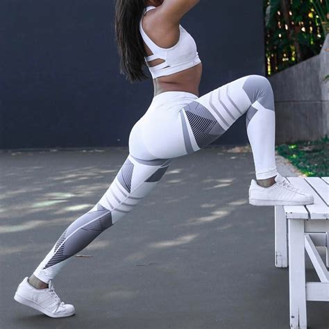 Sex Women Yoga Pants Push Up Fitness Gym Sport Running Leggings Jogging