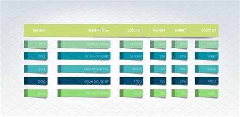 Table Schedule Infographic Templat Graphics Creative Market