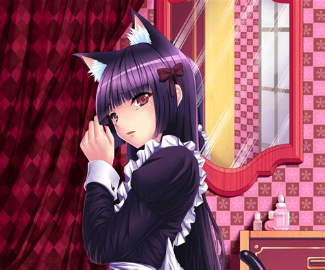 Animal Ears Black Hair Catgirl Gokou Ruri Long Hair Mizutsuki Rei Ore