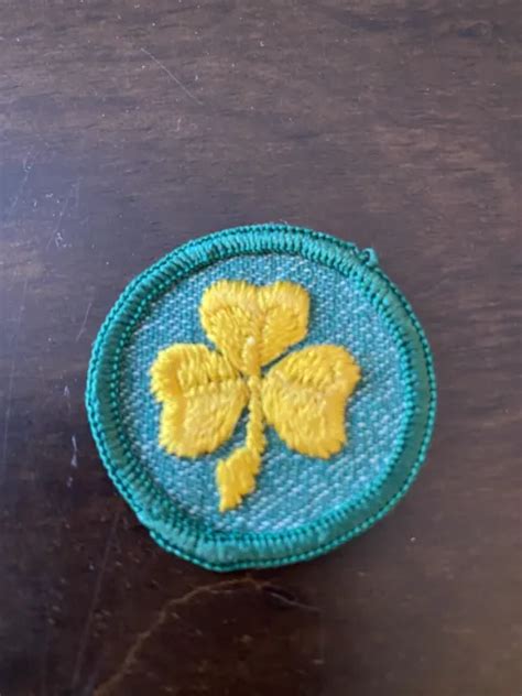 Vintage Girl Scout Clover Troop Badge 100 Picclick