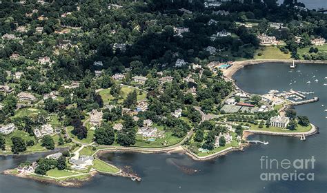 Belle Haven In Greenwich Connecticut Aerial Photograph By David