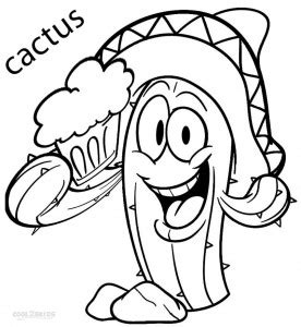 Puppy coloring pages, mermaid coloring pages, easy coloring pages, cartoon coloring pages, coloring sheets, coloring book, cute kawaii animals, cute baby animals, animals for kids. Printable Cactus Coloring Pages For Kids | Cool2bKids