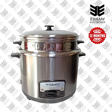 TAIKO Rice Cooker Stainless Steel 1.8Ltr - TOSHO 1800 SS | EBSAW ...