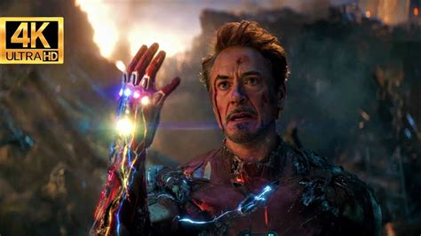 I Am Inevitable And I Am Iron Man Snap Scene Avengers Endgame Movie Youtube