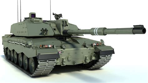 3d Model Of Challenger 2 Mbt Tank
