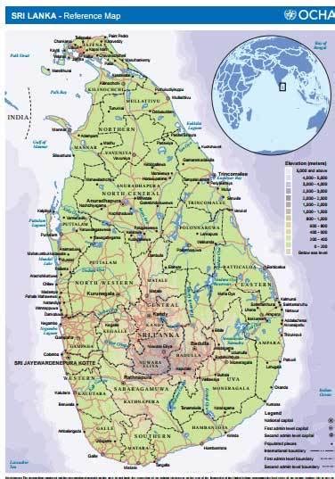 Sri Lanka District Map Sinhala Advancedsapje