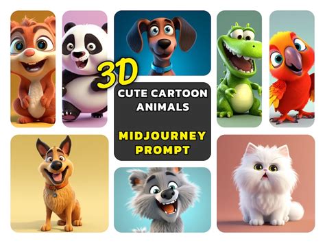 Professional Ultimate Midjourney Ai Prompt 3d Cute Cartoon Etsy Ireland