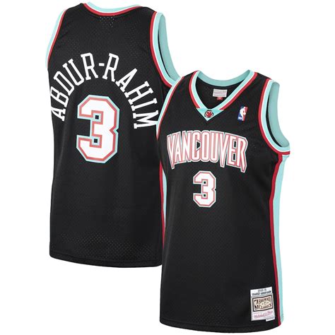 Mens Vancouver Grizzlies Shareef Abdur Rahim Mitchell And Ness Black