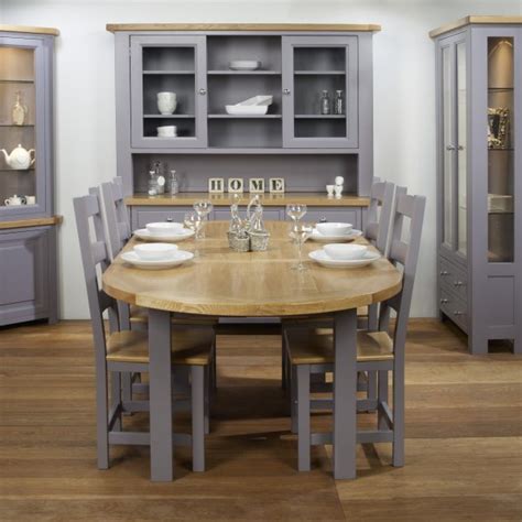 Used black paint to make. Charltons Bretagne Painted & Lacquered Oak Oval Extending ...