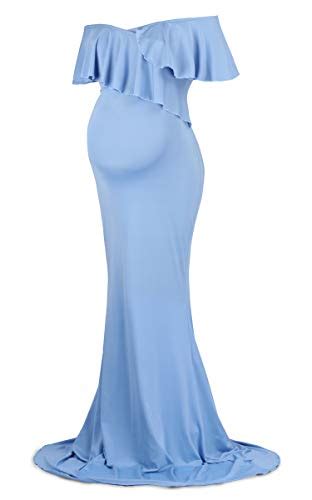 Buy Molliya Maternity Long Dress Elegant Pregnant Dress Off Shoulders