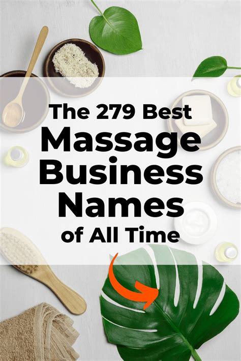 279 Creative And Unique Massage Business Names Massage Business