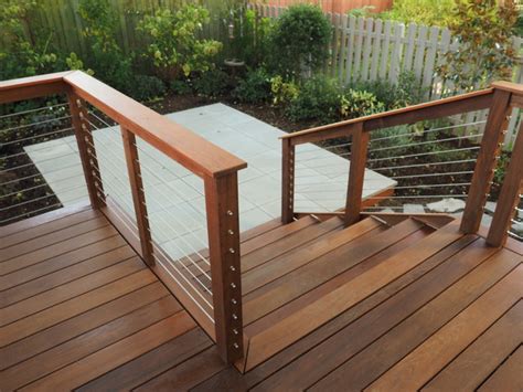 Smolski Ipe Deck With Stainless Steel Cable Railing